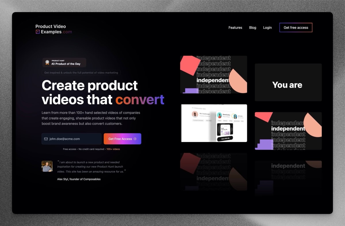 Product Video Examples