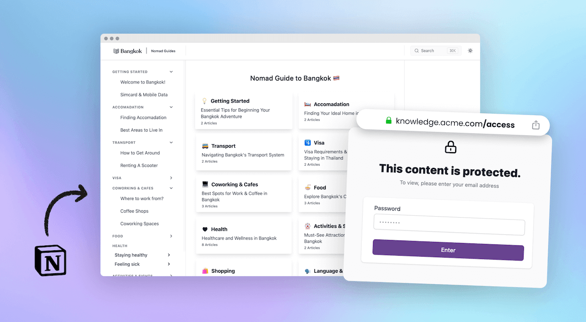 Secure Your Notion Pages: Password Protect with HelpKit