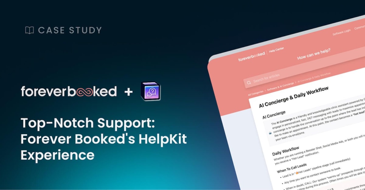 Top-Notch Support: Forever Booked's HelpKit Experience