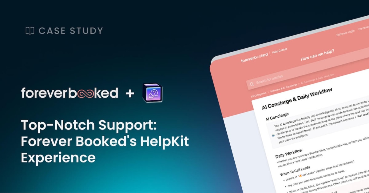 Top-Notch Support: Forever Booked's HelpKit Experience